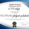 Certyfikat zakupu 50250,00